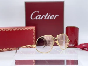 Occhiali Vintage Cartier Panthere GM 59/14 100% Genuine Sunglasses Lunettes - Foto 1 di 9