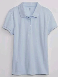 NWT GAP Factory Kids Girls Uniform Stretch Pique Polo Shirt Size S 6-7 G2 - Picture 1 of 7