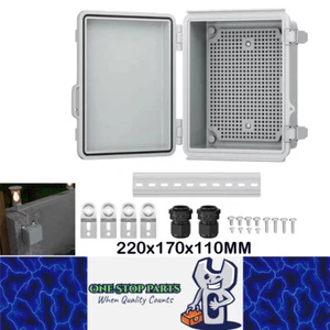 Waterproof Outdoor Electrical Box 220x170x110MM Plastic Junction Enclosure Box - Picture 1 of 7