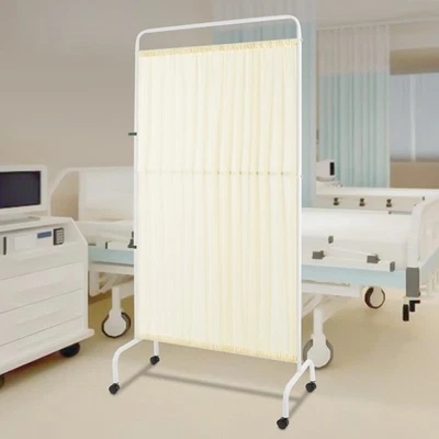 Divisor de habitación móvil, pantalla de privacidad médica, divisor de habitación con ruedas bloqueables Foto 1 de 4