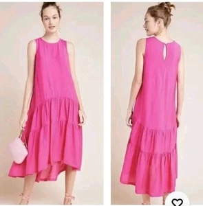 Maeve By Anthropologie Marlene Tiered Maxi Dress Sleeveless Size XL - Picture 1 of 11