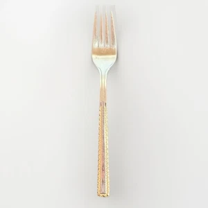 18/10 Stainless Fork With Golden Accent Trim 7.5 In Used SBS Besteke Of Germany - Picture 1 of 3