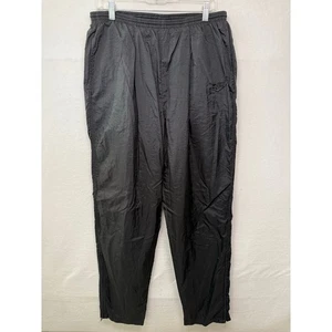 Nike Vintage Black Lined Wind Track Pants, Size Large - Picture 1 of 4