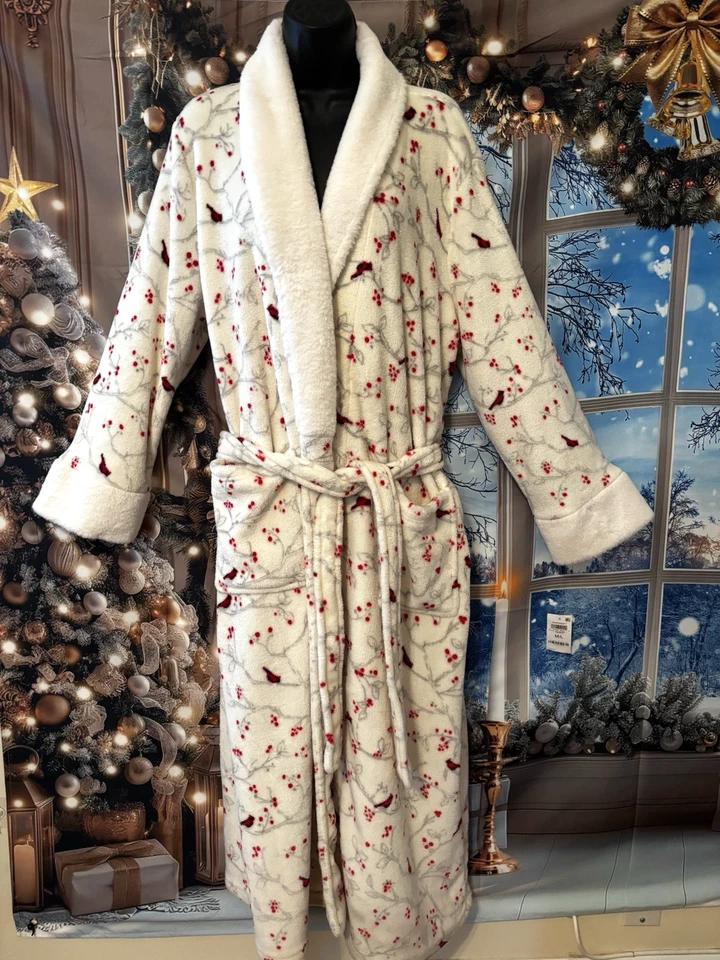 Bata Charter Club para mujer con cinturón estampado cardinal, blanca multi, M/L Foto 1 de 4