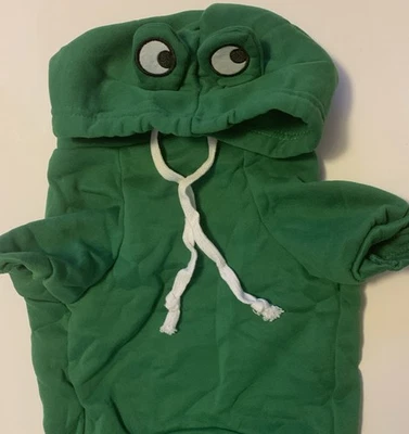 狗毛衣外套衣服青蛙连帽衫连帽万圣节服装 12 英寸背面 2XL — 第 1/3 张图片