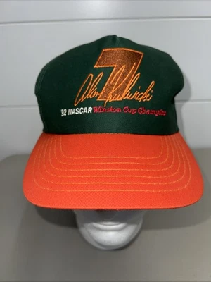 De colección Alan Kulwicki NASCAR Winston Cup Championship Hat 1992 Ford Sportswear Foto 1 de 4