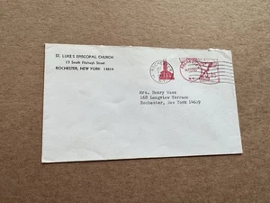 US 1963 Meter Cover +Church Thematic +St Luke's Episcopal Church Slogan+Historic - Picture 1 of 3
