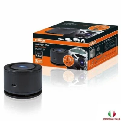 MINI AIR PURIFICATORE D'ARIA PER AUTO PORTATILE IONIZZATORE DISTRUGGI BATTERI - Immagine 1 di 4