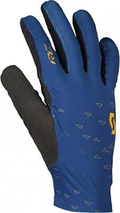 Scott RC Pro Full Finger Cycling Gloves Blue Padded Bike Ride Ventilated Comfort - Picture 1 of 2
