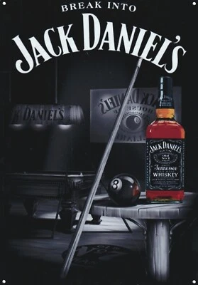 Jack Daniel`s Original Man Cave Pub Retro Metall Poster Druck Selten 19cm x 28cm - Bild 1 von 4