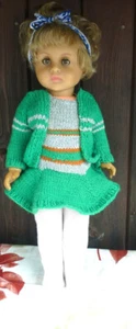 DDR große Puppe , Schlafaugen 45 cm super Zustand Original aus den 50ern - Bild 1 von 7