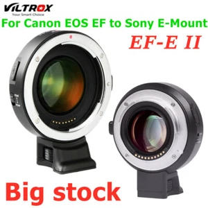 Viltrox EF-E II Speed Booster Lens Adapter for Canon EOS EF to Sony A9 A7 A7RII - Picture 1 of 6