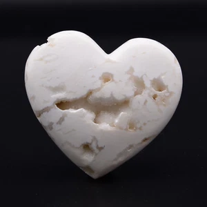 50mm Natural Quartz Crystal Gemstone Snow Agate Heart Healing Mineral Reiki AAA - Bild 1 von 3