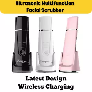 Ultrasonic Skin Scrubber Multifunctional With 6 Programs Wireless Charging - Picture 1 of 19