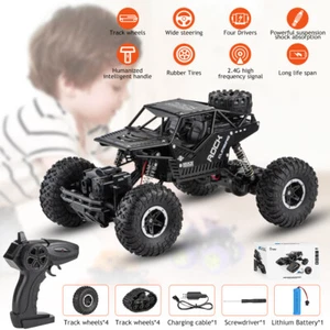 1/14 RC Truck 4WD Off-Road Vehicle 2.4G Remote Control Buggy Crawler Car Gifts - Picture 1 of 12