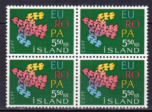 Islande EUROPA 1961 2 blocs de 4 timbres neufs MNH /TE1298 - Picture 1 of 2