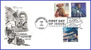 USA3 #3182k U/A ARTCRAFT 2 FDC Combo3  1900 Teddy Bear Created - Picture 1 of 1