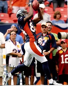 Javon Walker Denver Broncos signed 8x10 Foto Auto Autogramm Authentic Packers - Bild 1 von 1