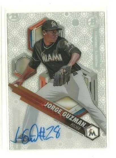 2018 Bowman High Tek Prospect Autographs #PHTJG Jorge Guzman (ref 72047) - Image 1 of 1