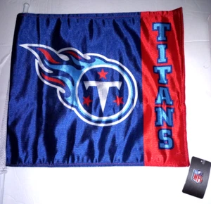 Tennessee Titans Autoflagge (Clips am Autofenster) 13" x 11" Flagge an 21" Stange - Neu - Bild 1 von 7