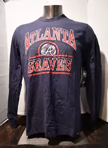 47’ Brand Atlanta Braves MLB Baseball Mens Long Sleeve T Shirt Medium - Picture 1 of 7