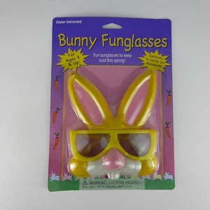 Kids Yellow Bunny Funglasses Sunglasses Easter Unlimited Easter Bunny - Picture 1 of 5