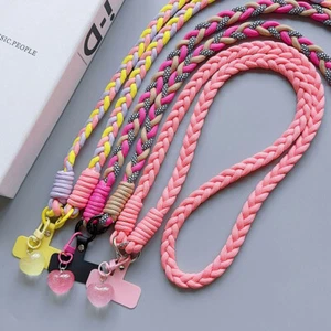 Colorful Anti-lost Braided Phone Lanyard Detachable Crossbody Phone Hanging Rope - Zdjęcie 1 z 21