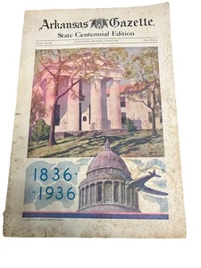 Arkansas Gazette Magazine 1936 Centennial Edition History Little Rock AR - Bild 1 von 12