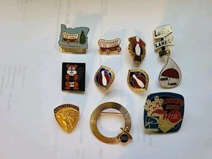 Lot of 11 Bowling Award Pins Tie Tacks Brooch Lapel Pin Lot #3 - Picture 1 of 17