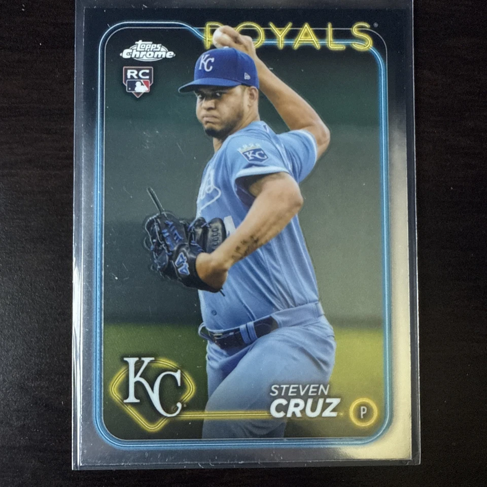 2024 Topps Chrome Steven Cruz 187 RC Rookie Card Kansas City Royals - Image 1 of 1