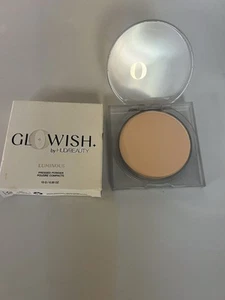 HUDA Beauty Pressed Powder Porcelain 00 GloWish Luminous Makeup Full Size New - Picture 1 of 3