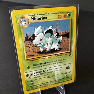NIDORINA - 53/130 - Base2 Set - Uncommon - Pokemon Card - Unlimited Edition - MP - Picture 1 of 2
