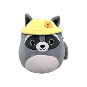 Squishmallows Easter 8" ROCKY The RACCOON Plush NWT Spring Hat - Picture 1 of 7