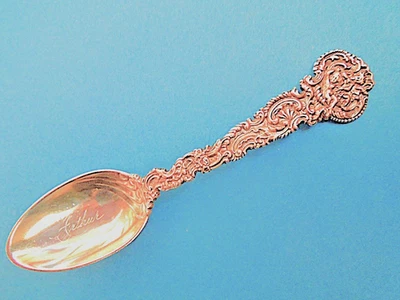 Raro 1888 Pesado Gorham 444 Cupid Querubín Plata de Ley Grabado Foto 1 de 4