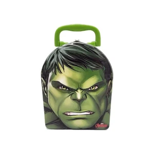 Marvel Avengers Incredible Hulk Kids Metal Tin Lunch Box The Hulk Green - Picture 1 of 14