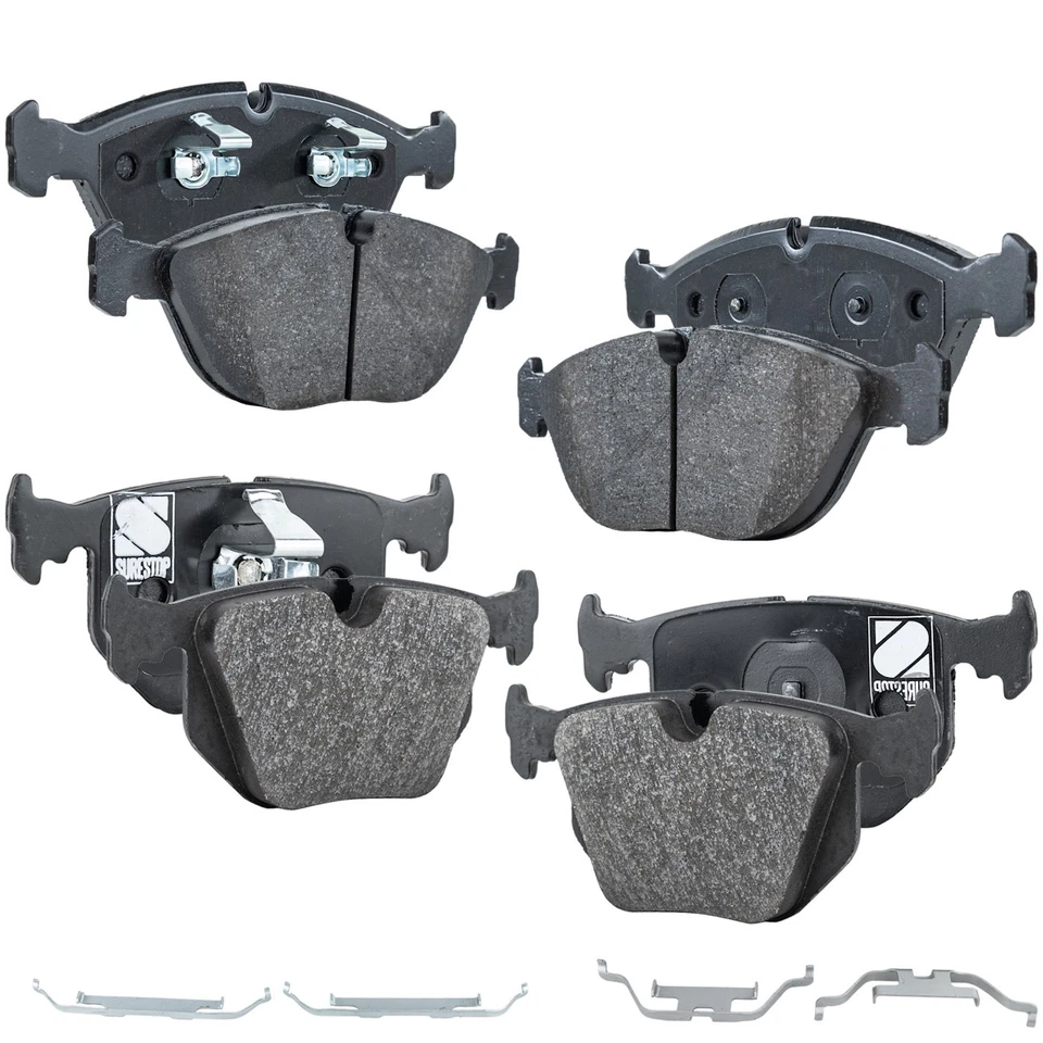 Juego de pastillas de freno delanteras y traseras NAO para BMW 750iL 2000-2003 1995-2003 BMW Z8 Foto 1 de 4