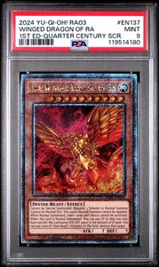 YU-GI-OH! RA03-QUARTER CENTURY BONANZA EN137 THE WINGED DRAGON EDITION QCR PSA 9 - Picture 1 of 1