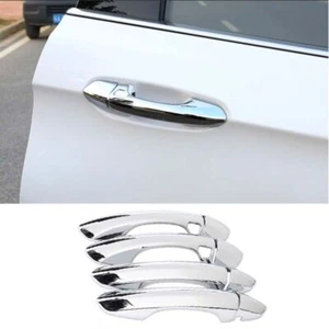 8X For Ford Edge Car Outside Door Handle Cover Trim Bright Chrome 2015-2020 ABS - Bild 1 von 8
