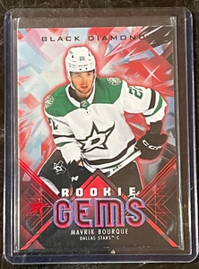 Mavrik Bourque Rookie Gems Ruby /100 2024-25 Black Diamond #RG-MB Dallas Stars - Picture 1 of 2