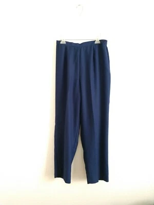 Calça Leslie Fay Vintage Azul Feminina Tamanho 16 - Imagem 1 de 4