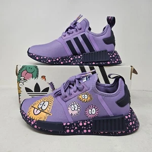 Scarpa Monster viola atletica Adidas x Kevin Lyons NMD_R1 Boost giovanile / GX5722 - Foto 1 di 5