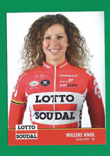 CYCLISME carte cycliste WILLEKE KNOL équipe LOTTO SOUDAL LADIES 2016