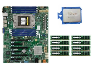 AMD EPYC 7601 CPU + Supermicro H11SSL-NC+ 2133P RAM Multiple options- - Picture 1 of 19