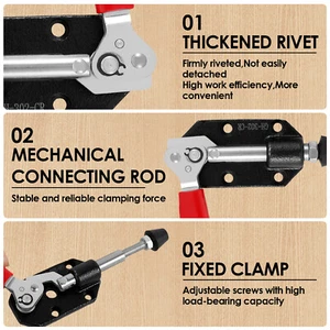 2Pcs Toggle Clamp Metal Push Pull Toggle Quick Clamp Adjustable gucoT - Picture 1 of 11