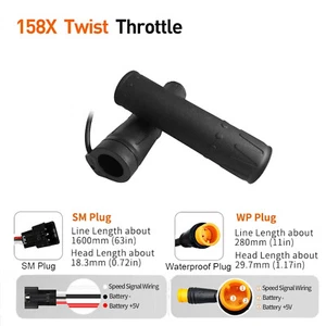 24V 36V 48V 60V 72V E-bike FT-158X Right Hand Half Twisting Throttle Handle Grip - Picture 1 of 16