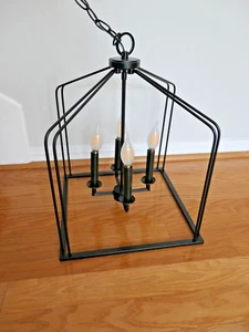 BLACK DINING ROOM / KITCHEN PENDANT LIGHT - Picture 1 of 4