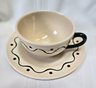 Metlox Poppytrail California Provincial Green Rooster CUP & SAUCER SET