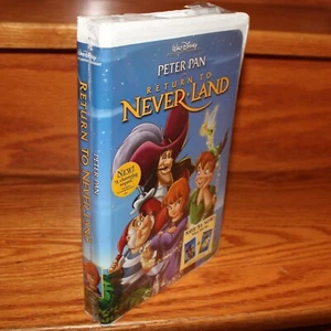 ❤️sealed Walt Disney Pictures Peter Pan In Return To Never Land Clamshell VHS ❤️ - Picture 1 of 7