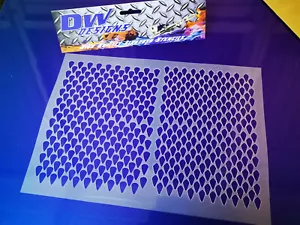 Schlangenhaut Kleingedrucktes Mylar Airbrush Schablone - Bild 1 von 1