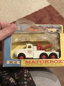 Vintage Matchbox Lesney King size K-2 ESSO Scammell Heavy Wrecker Truck NOS - Picture 1 of 16
